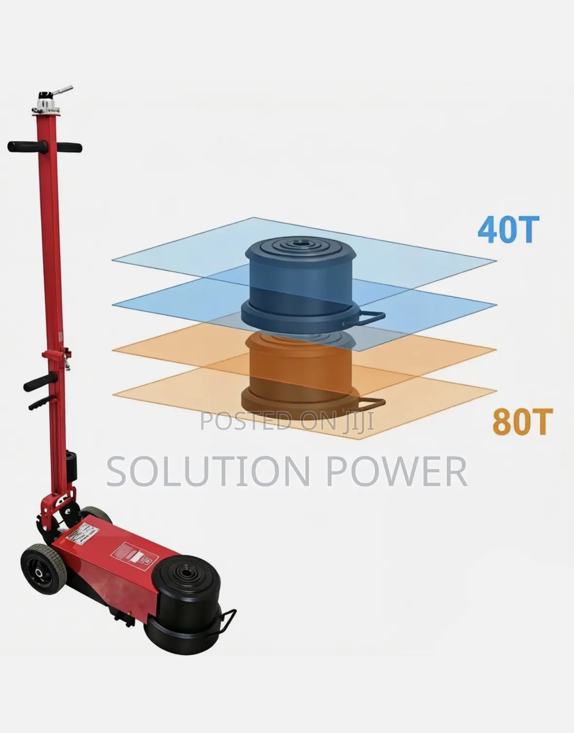 80 Ton Air Hydraulic Jack Foldable Pneumatic Car Lift