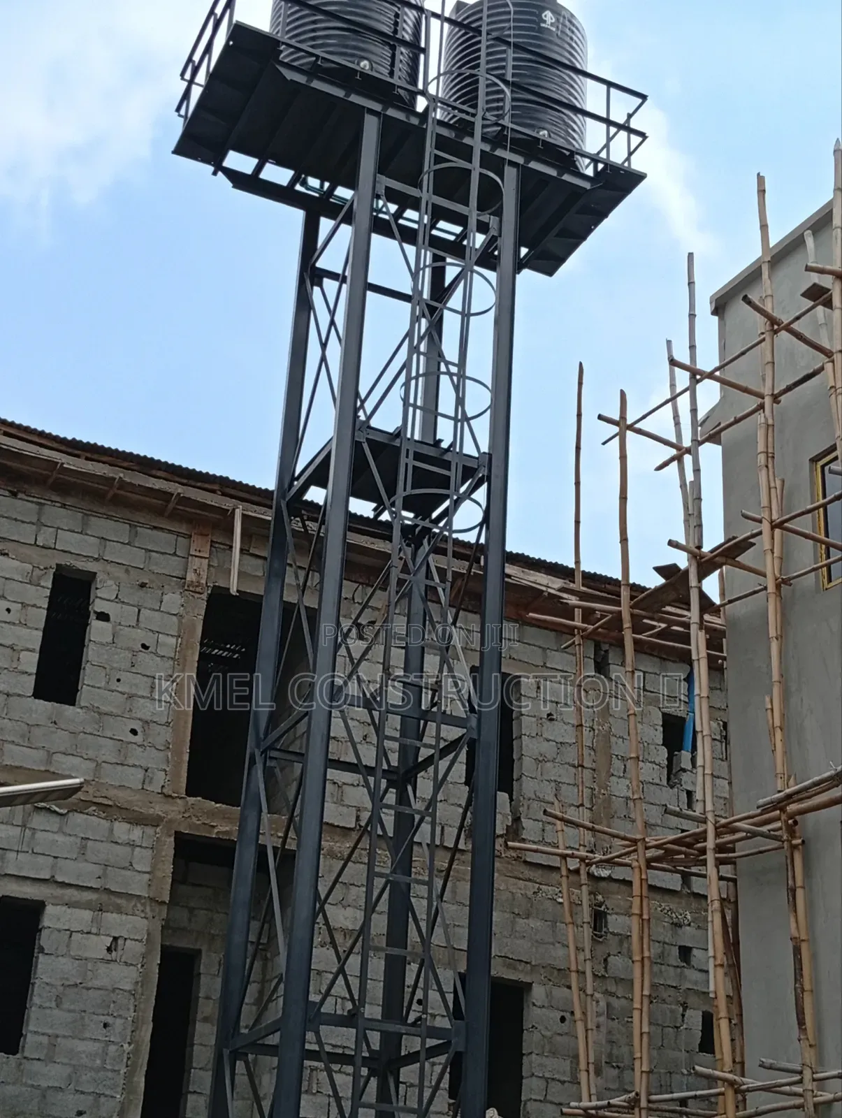 Custom Made Overhead Tank Stand.