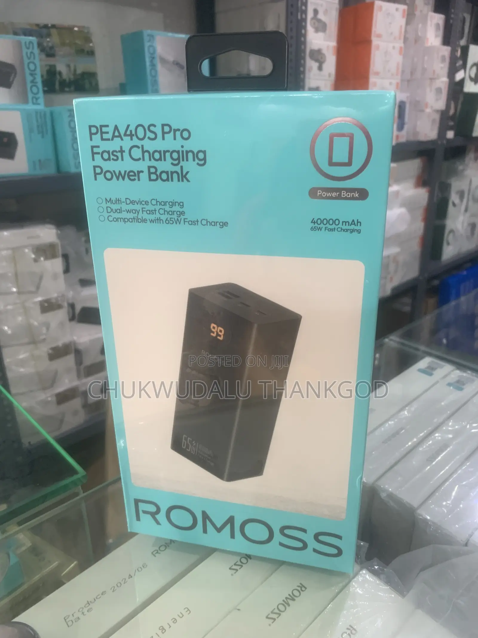 Romoss 40000mAh Type C Power Potable Laptop and Mobile Charger