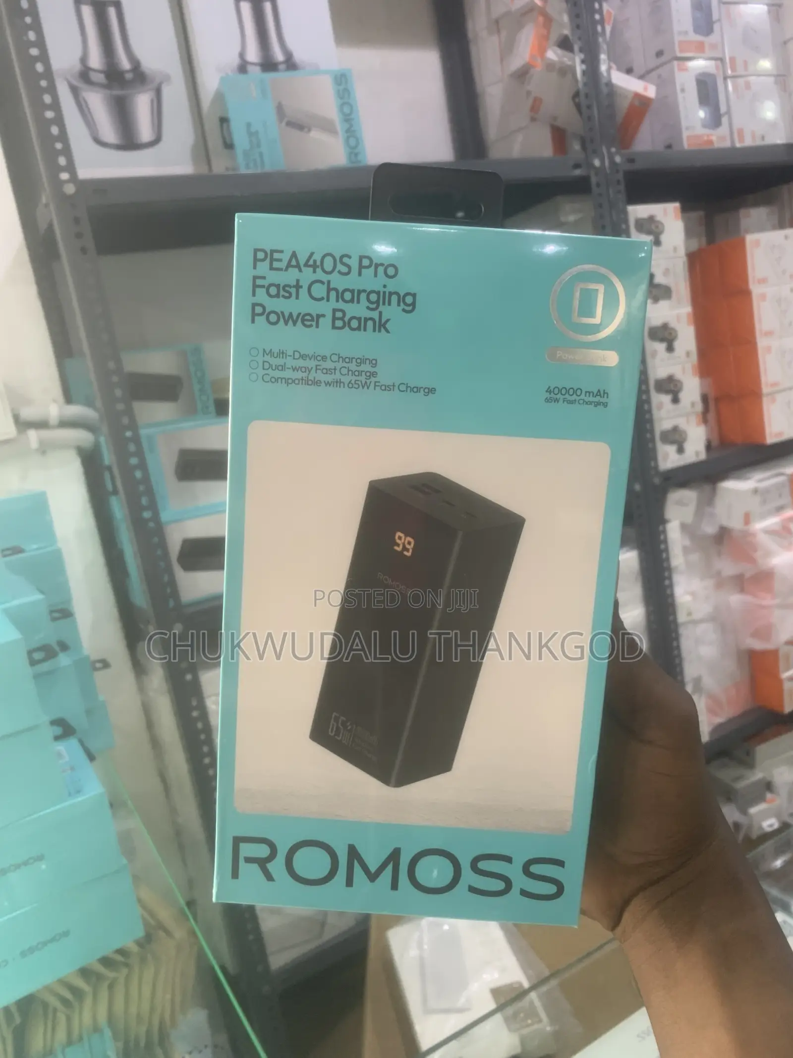 Romoss 40000mAh Type C Power Potable Laptop and Mobile Charger
