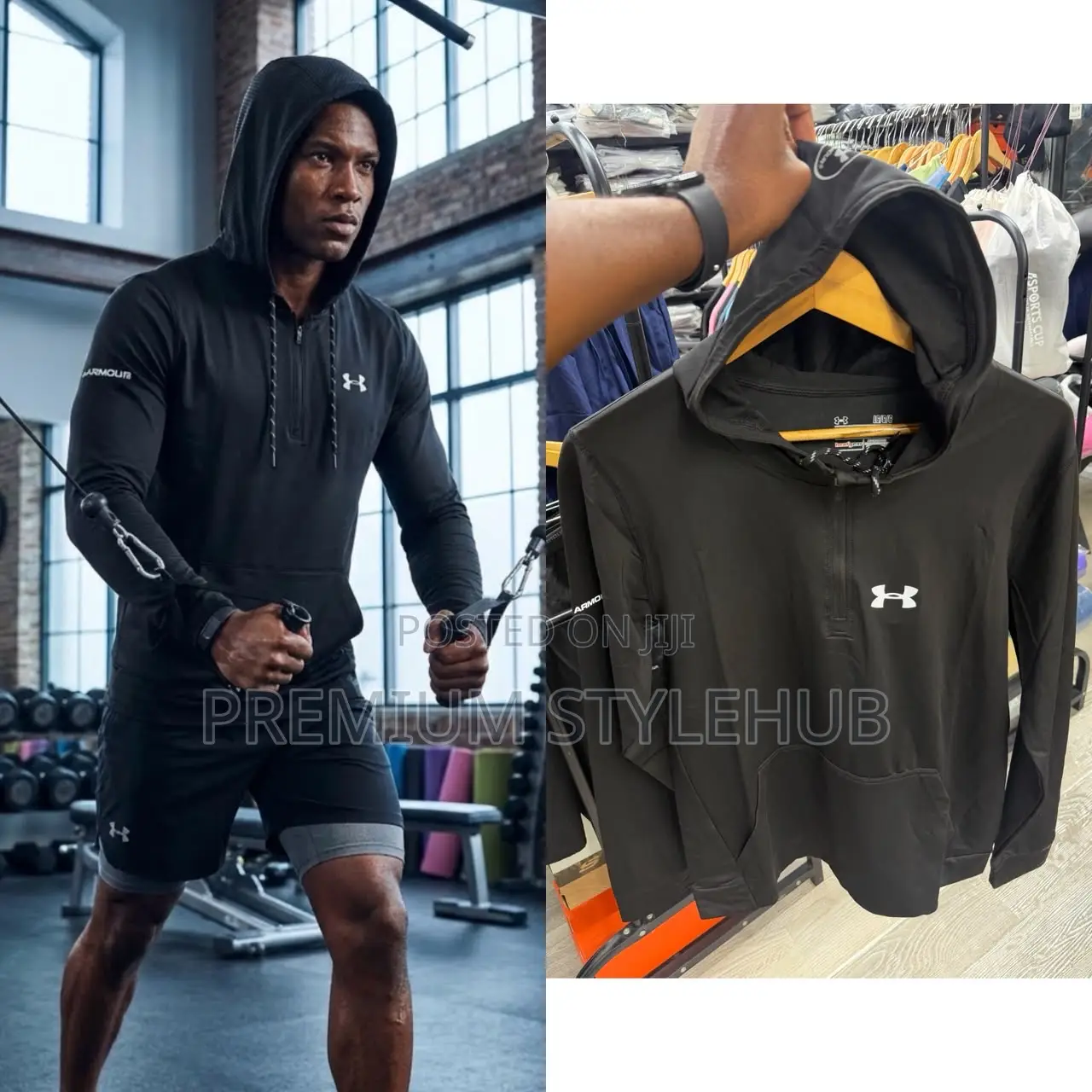 Under Armor Hood Gym Top