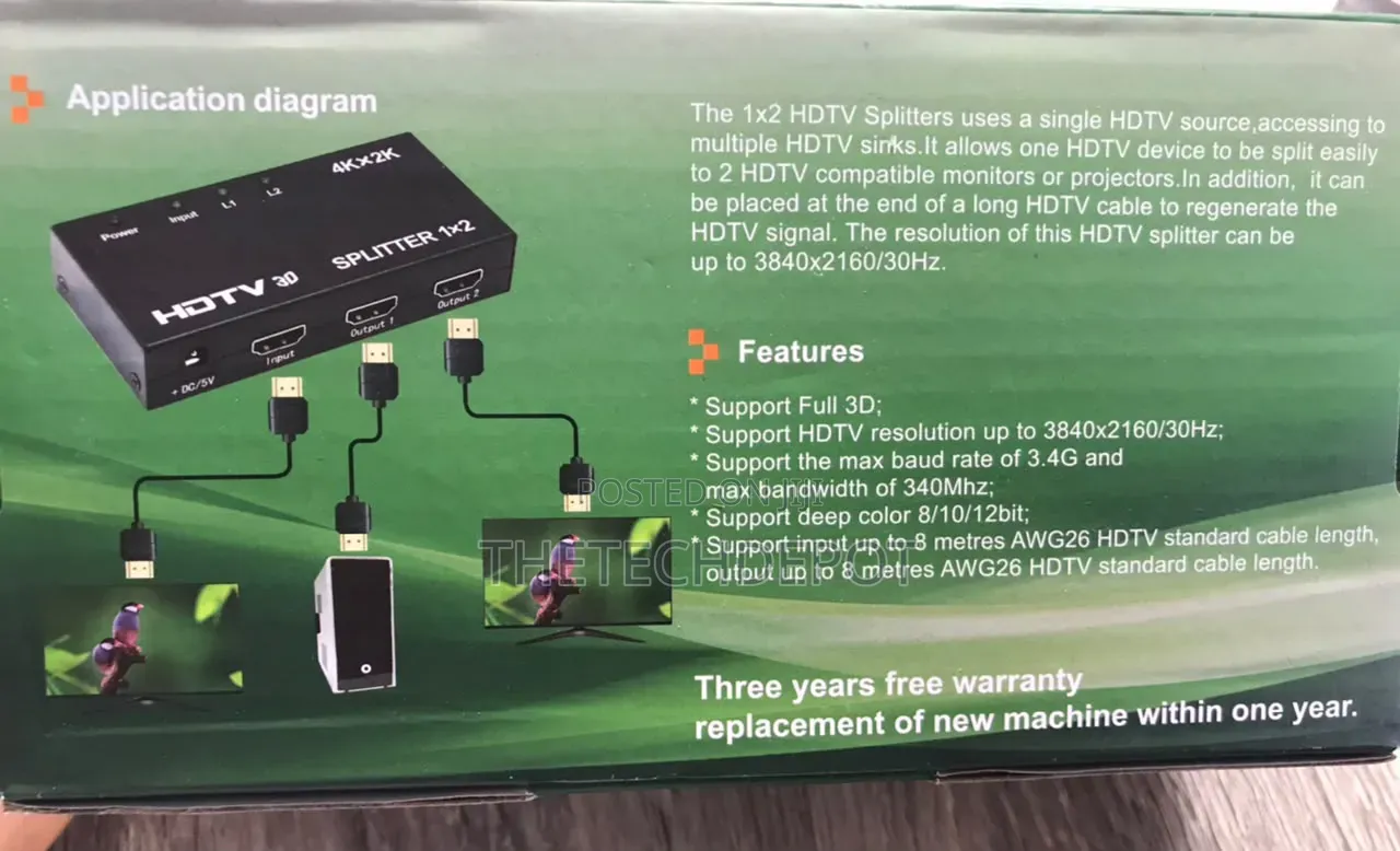 1x2 HDTV Splitters