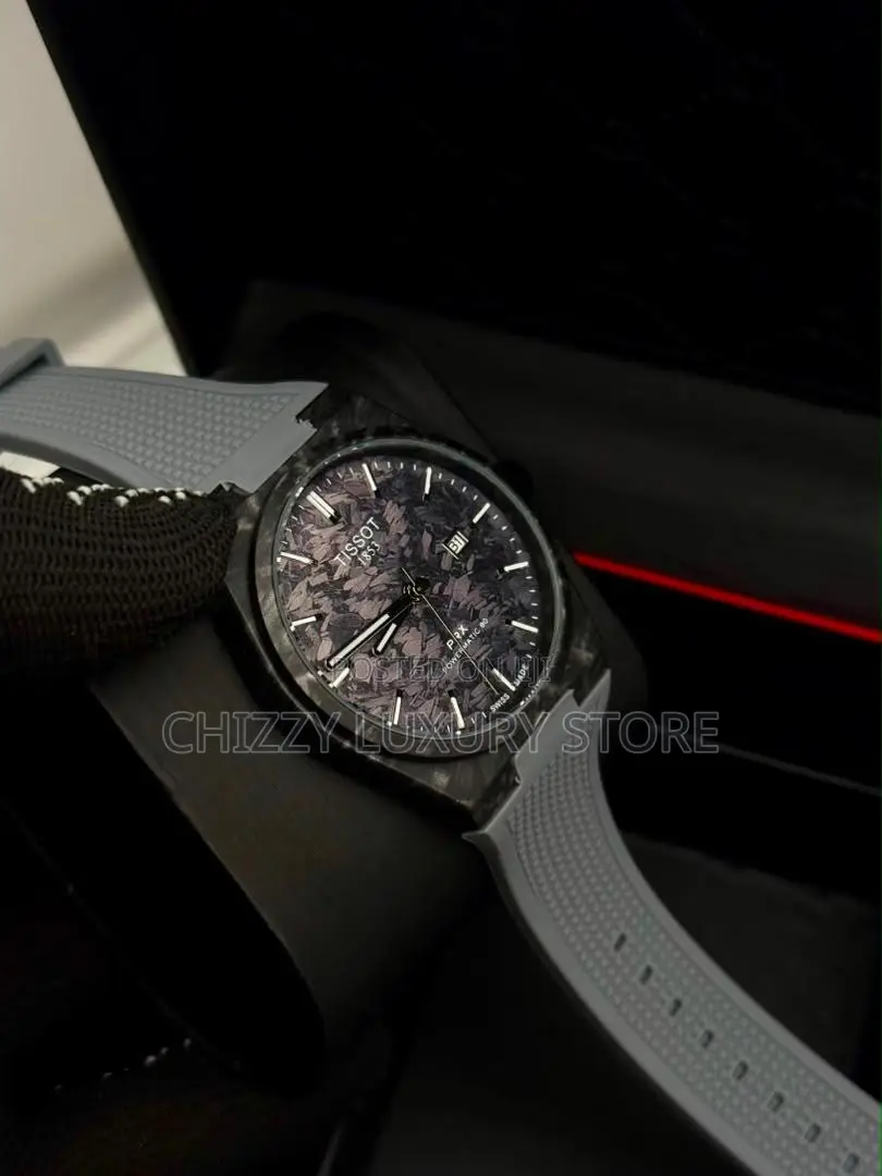 Tissot Quality Men Rubber Strap Wristwatch