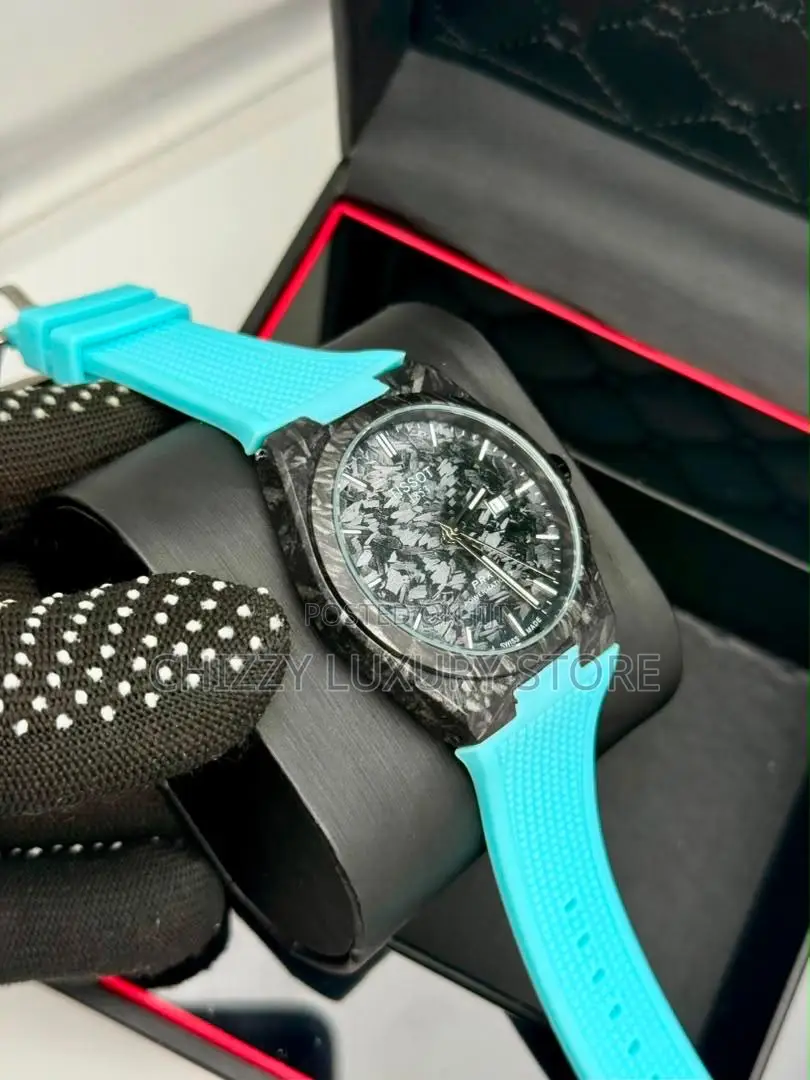 Tissot Quality Men Rubber Strap Wristwatch
