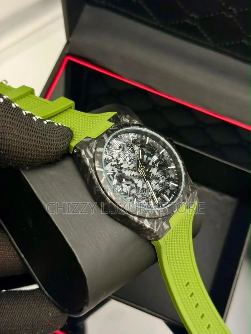 Tissot Quality Men Rubber Strap Wristwatch