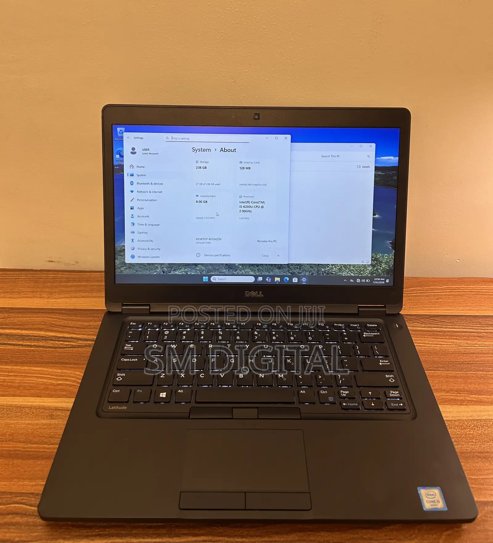 Laptop Dell Latitude 5480 8GB Intel Core i5 SSD 256GB