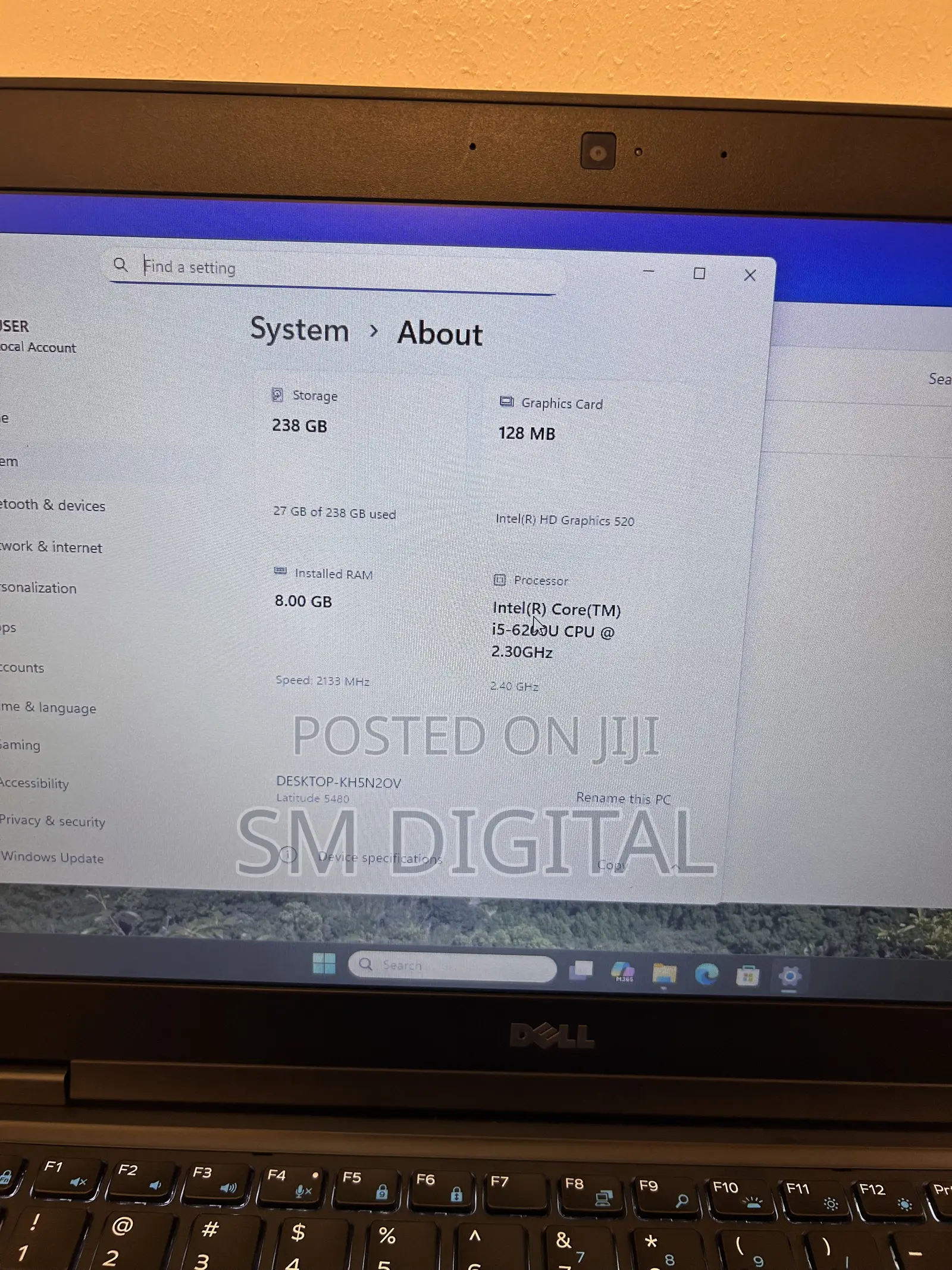 Laptop Dell Latitude 5480 8GB Intel Core i5 SSD 256GB
