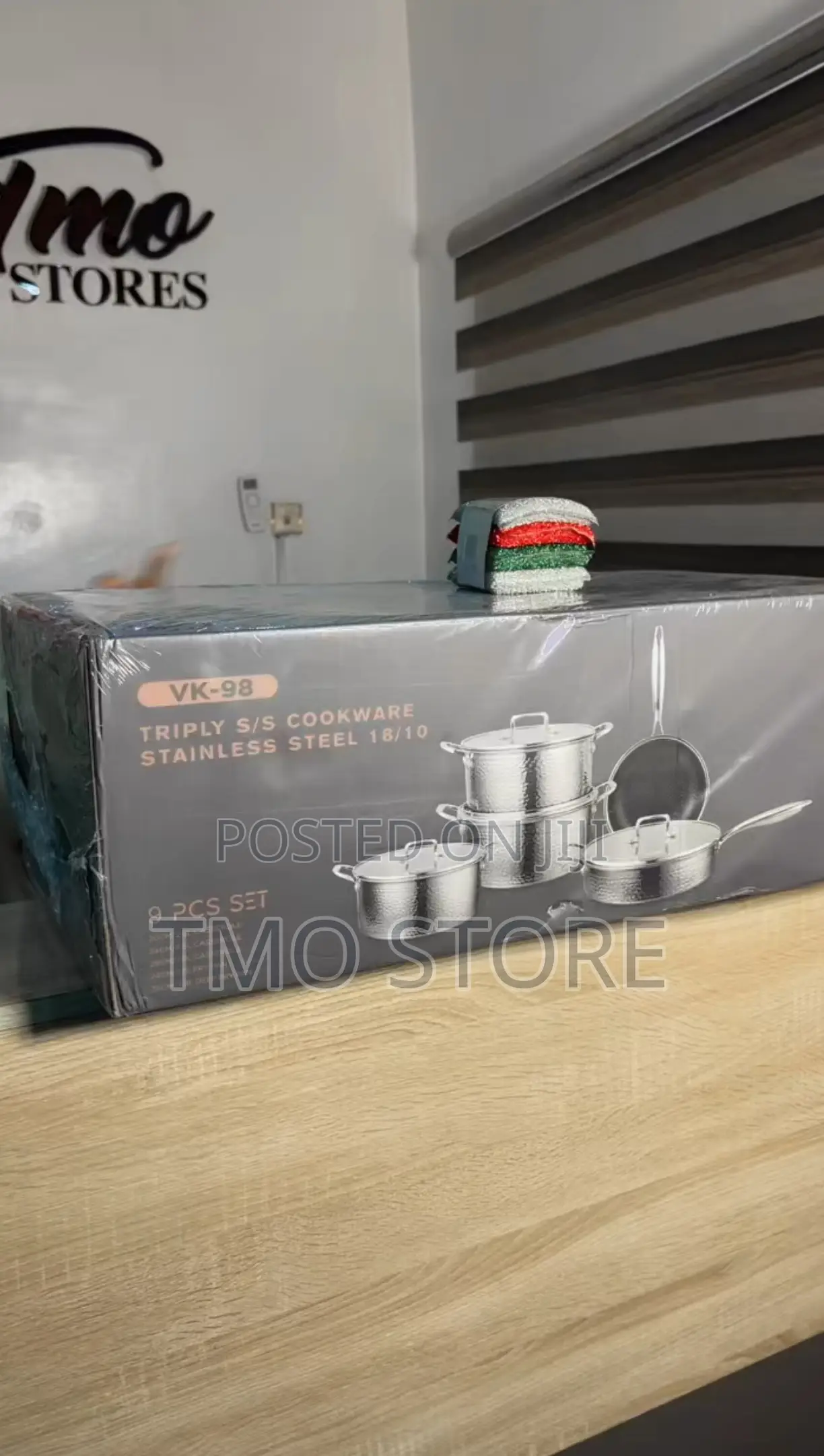Uakeen German Tri-Ply Stainless Cookware Set, Stainless Steel Cookware