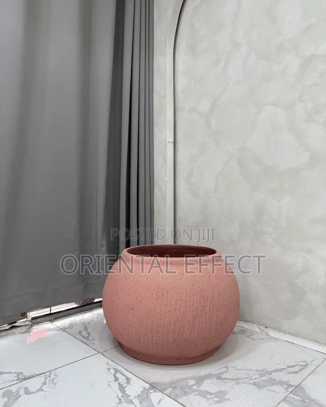 Pink Granite Rough Bowl Merlot Pot | Decorative Flower Pots Nigeria