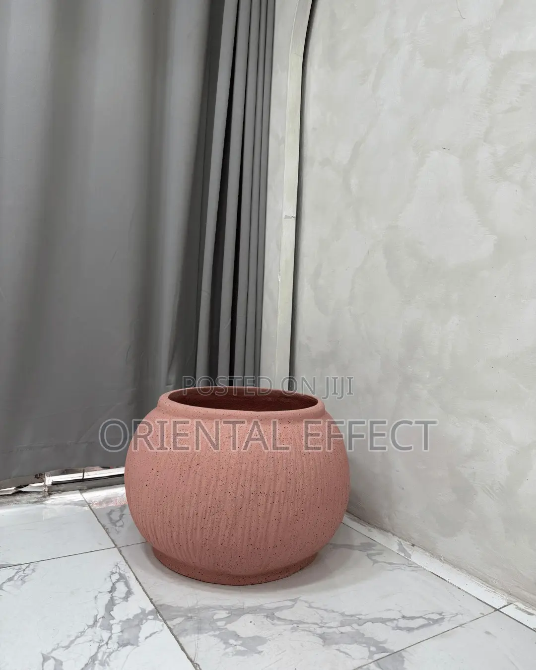 Pink Granite Rough Bowl Merlot Pot | Decorative Flower Pots Nigeria