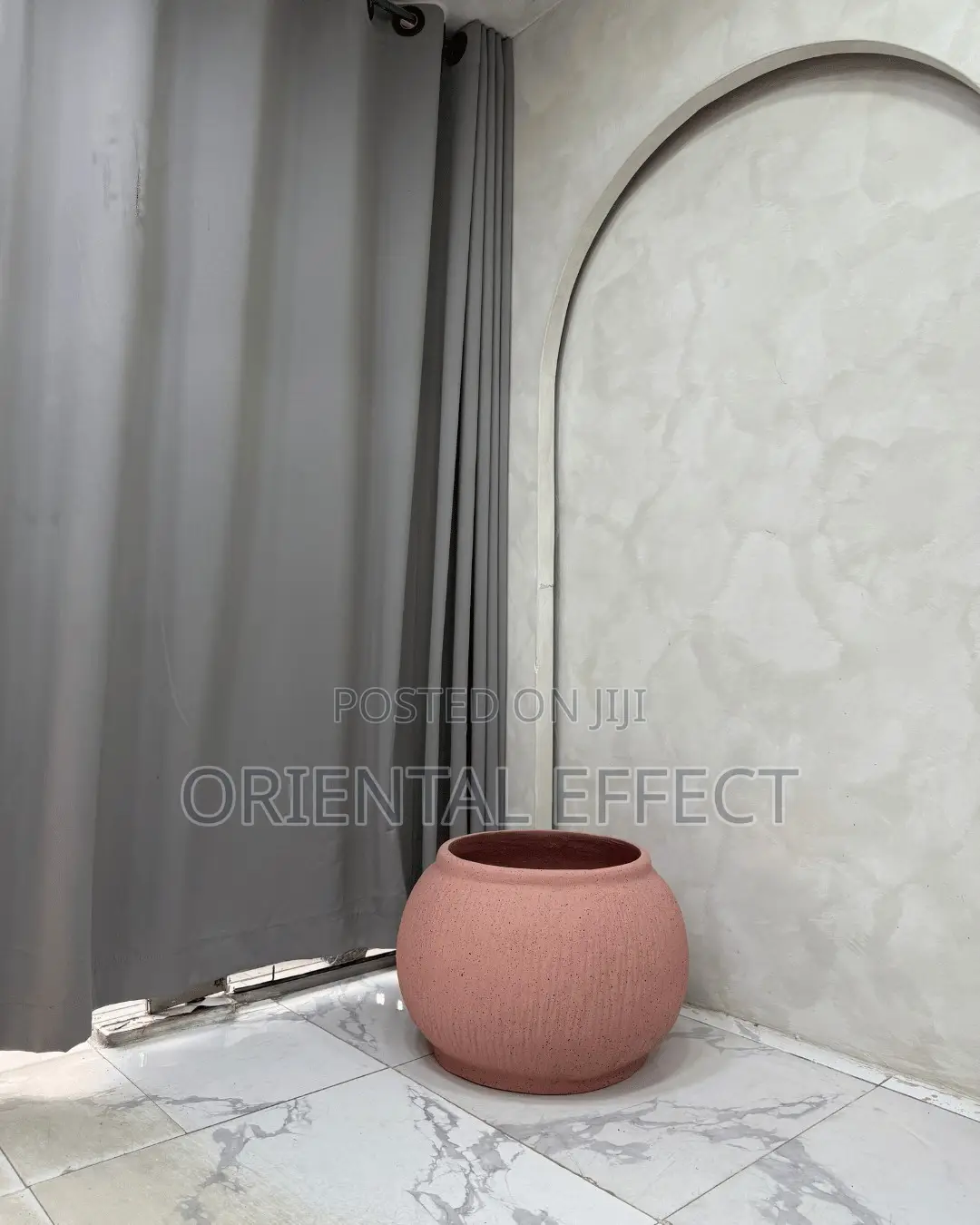Pink Granite Rough Bowl Merlot Pot | Decorative Flower Pots Nigeria