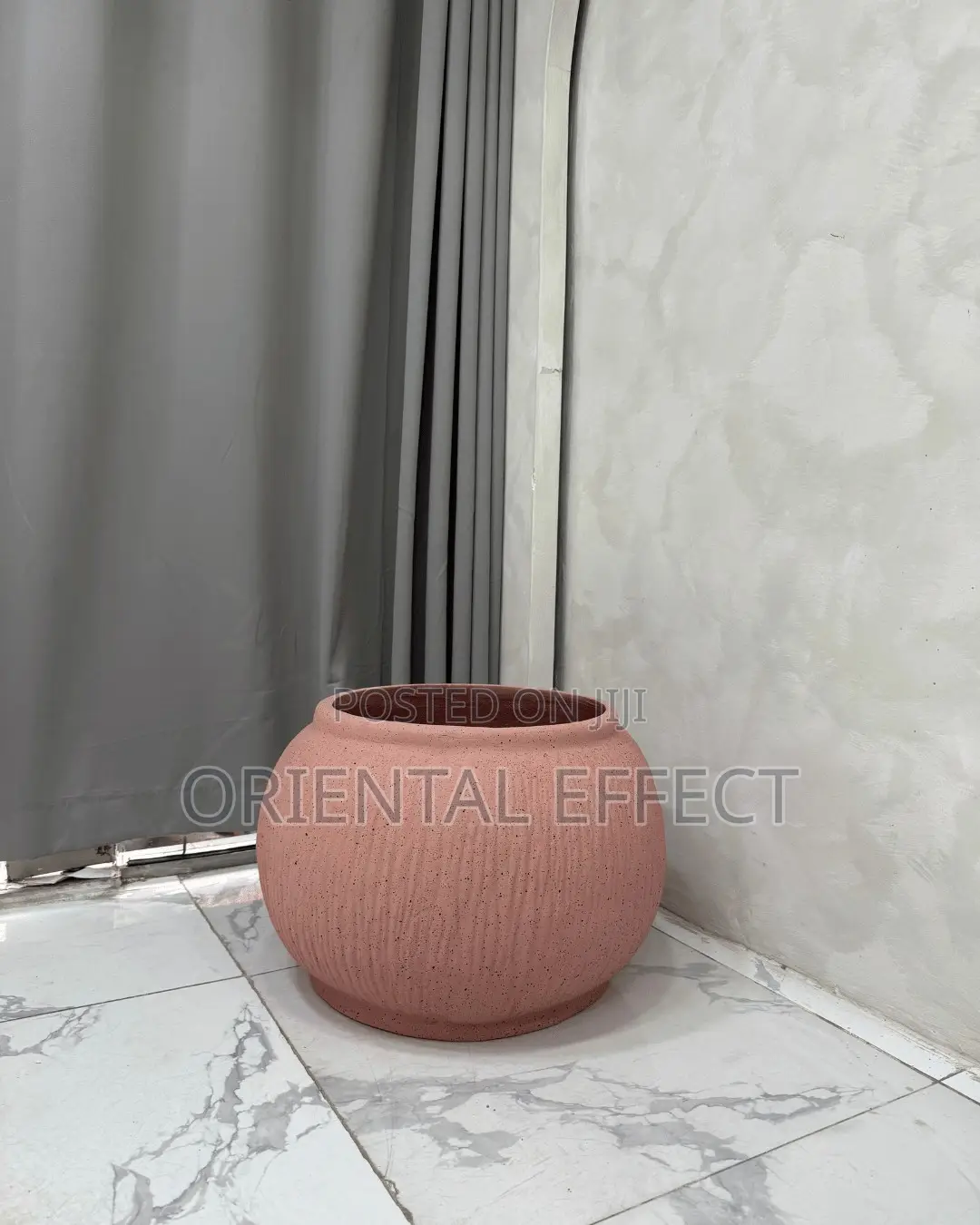 Pink Granite Rough Bowl Merlot Pot | Decorative Flower Pots Nigeria