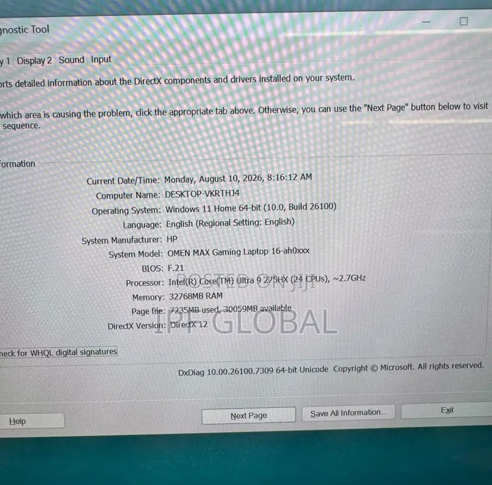 Laptop HP Omen Max 16 32GB Intel Core Ultra 9 SSD 2T