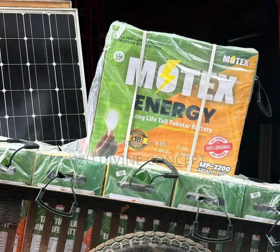 230ah 12v MOTEX ENERGY Tubular Battery