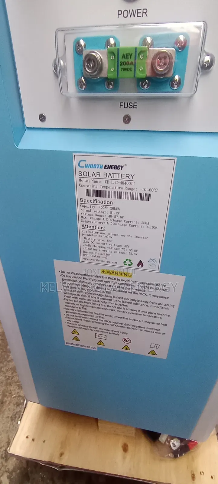 Cworth Lithium Ion Battery 400ah 20kwh