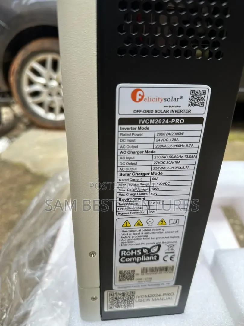 2.5kva 24v Felicity Ivcm Pro Inverter