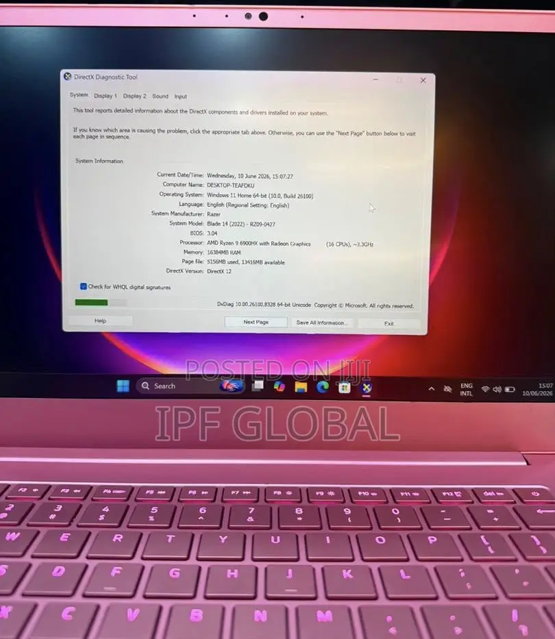 New Laptop Razer Blade 16GB AMD Ryzen 9 SSD 1T