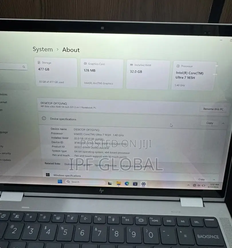 Laptop HP EliteBook X360 1040 G11 32GB Intel Core Ultra 7 SSD 512GB