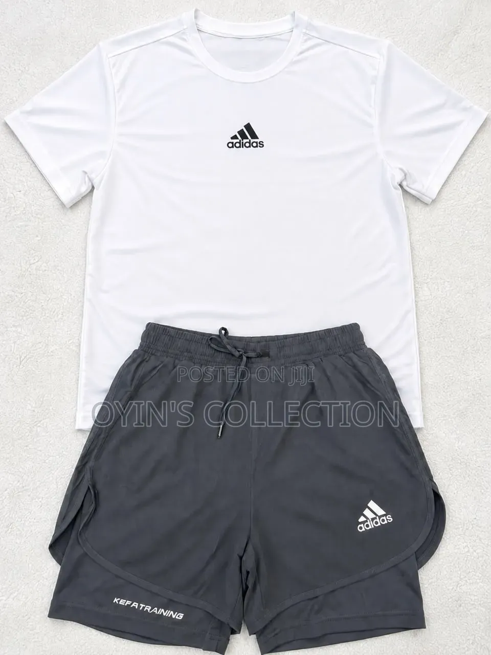 Adidas Men’s T-Shirt Training Shorts Set – Sportswear 2-Piece