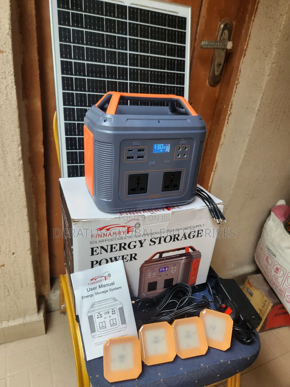 350W Portable Solar Generator for TV,Fans Lights