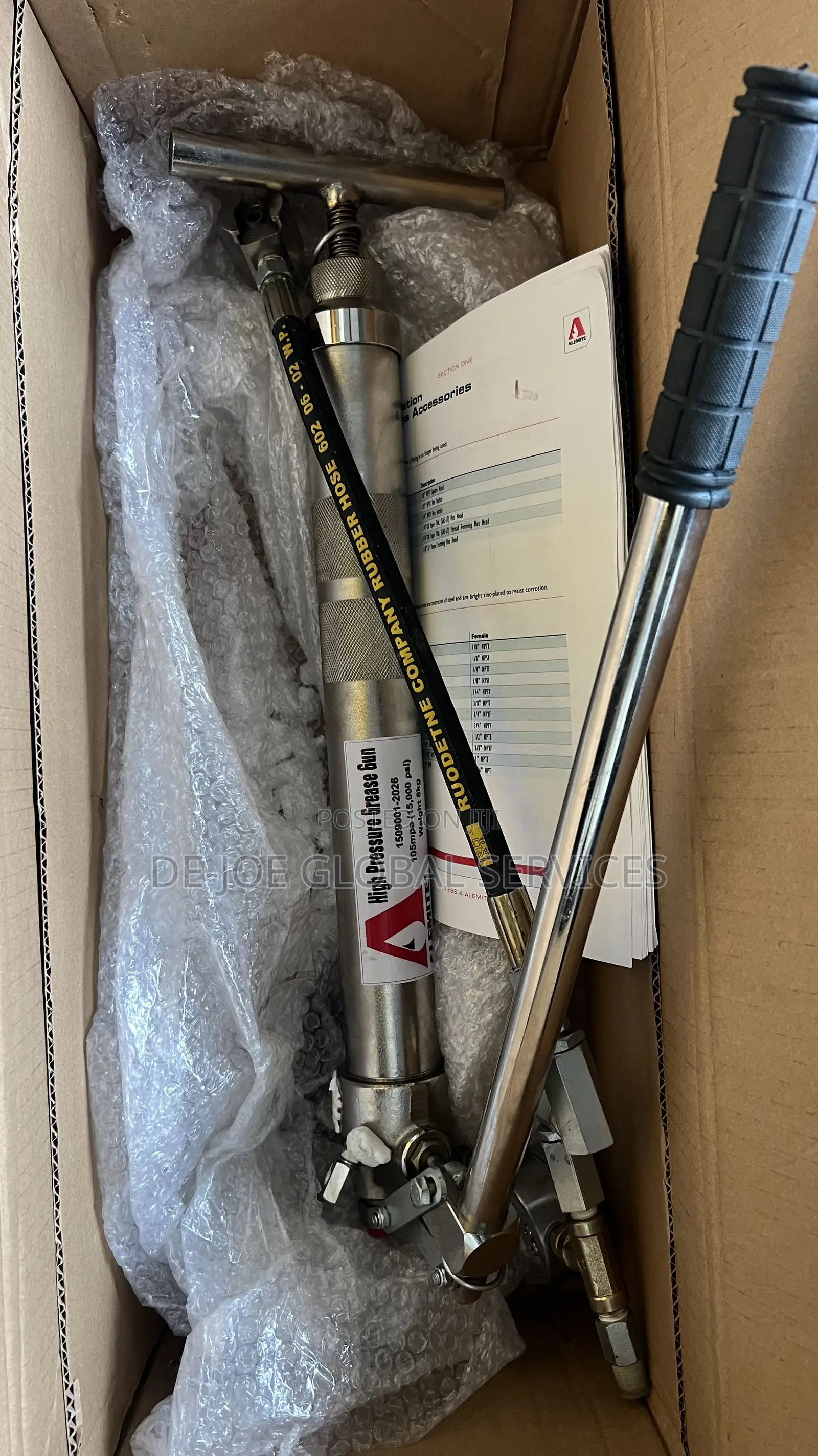 Alemite High-Pressure Lever Grease Gun – 15,000 Psi