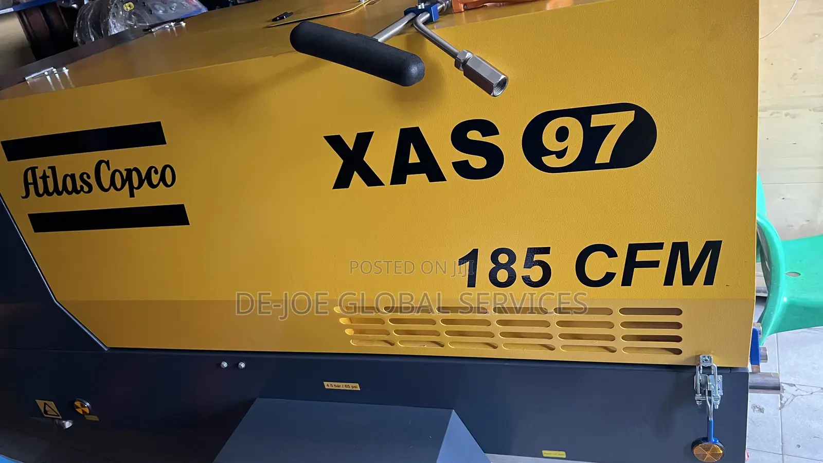 Atlas Copco Xas 97 Portable Diesel Air Compressor – 185 CFM