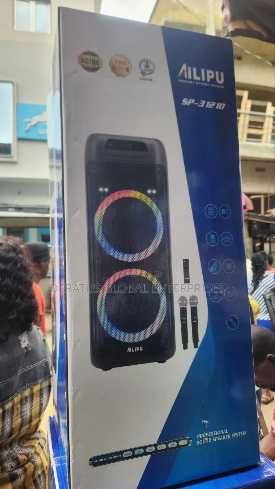Ailipu SP-3121D Powerful Bluetooth Party Speaker With 2 Mic