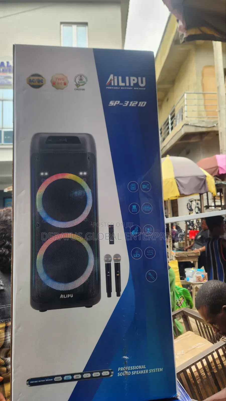 Ailipu SP-3121D Karaoke Bluetooth Speaker_2 Mic Included