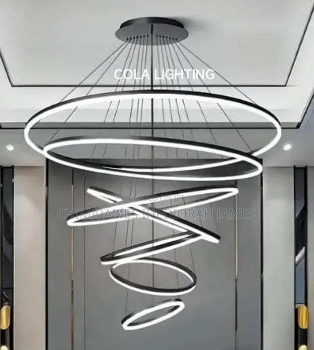 Home Living Room Decoration Vintage Ring Pendant Ceiling Lamps Dining