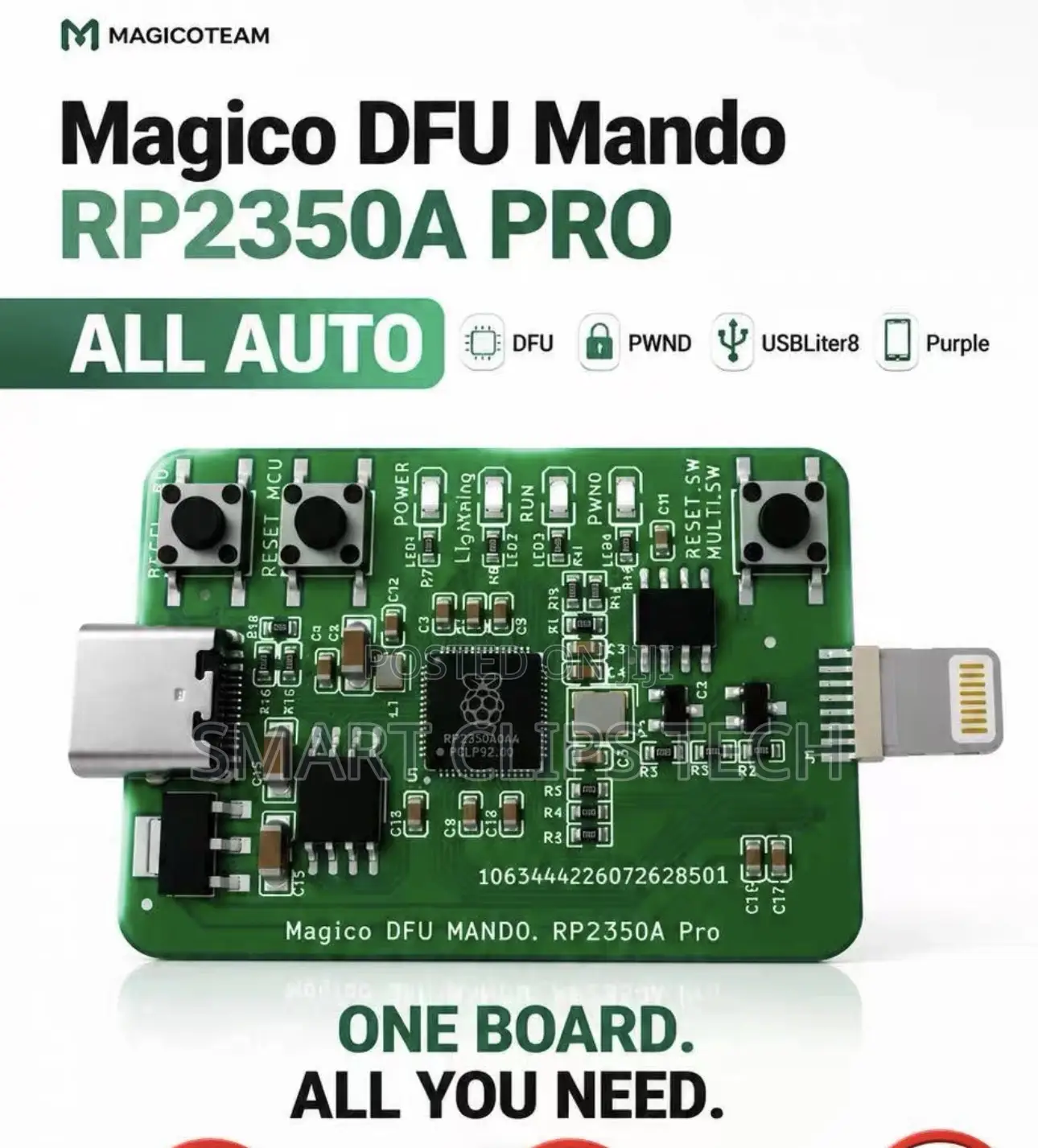 Pico2 Usbliter8 RP2350 USB-A Apple Chip A12/A13