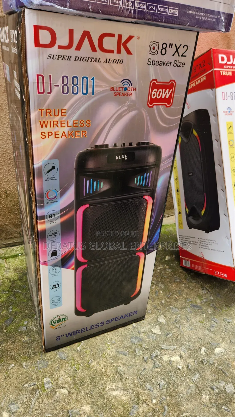 DJACK 8" Portable Party Speaker _ Bluetooth Karaoke