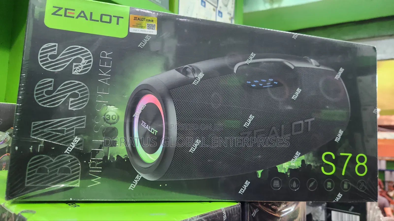 Zealot S78 Wireless Speaker With RGB Light _ Powerful Bass