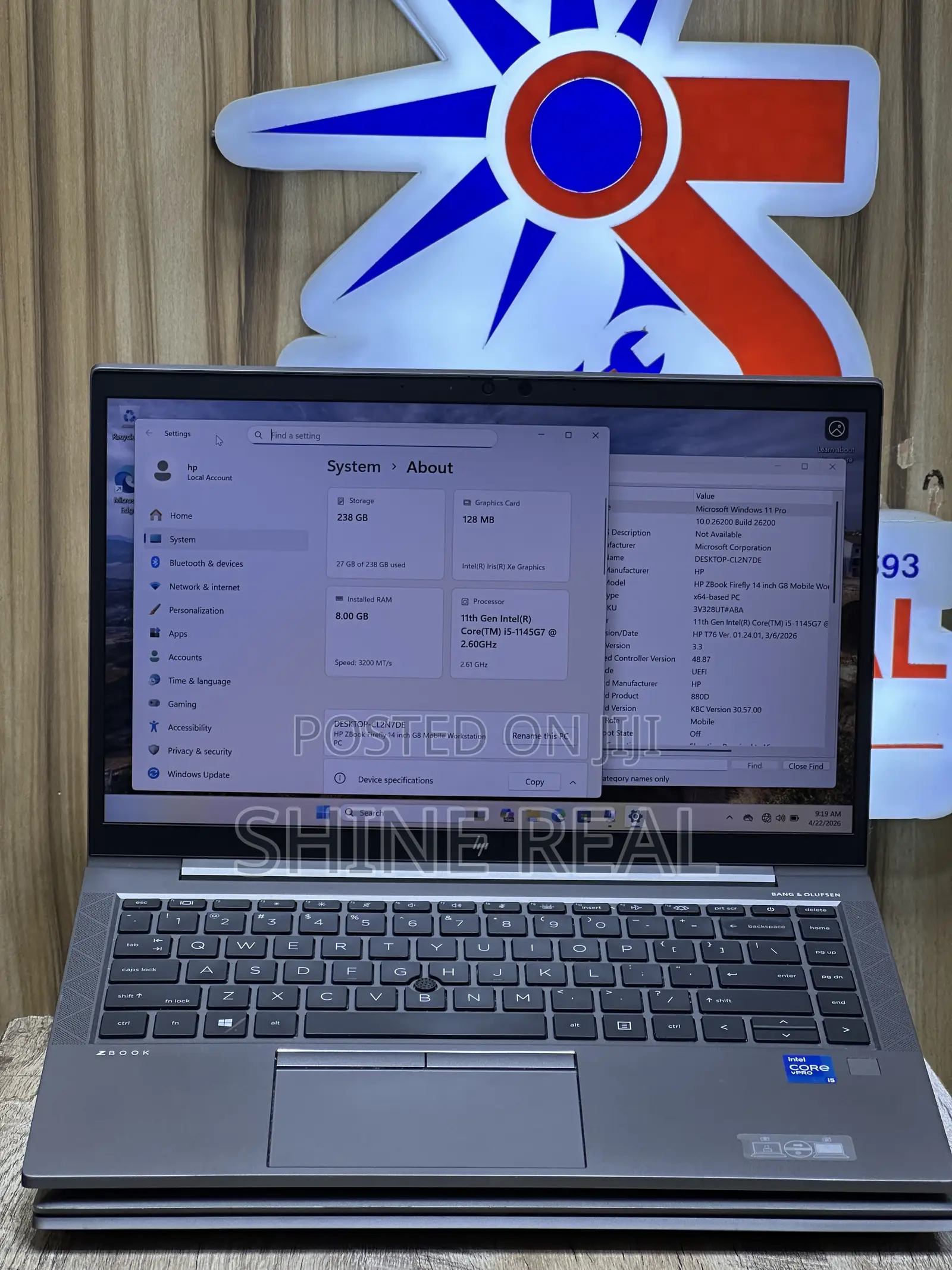 Laptop HP ZBook Firefly G8 8GB Intel Core i5 SSD 256GB