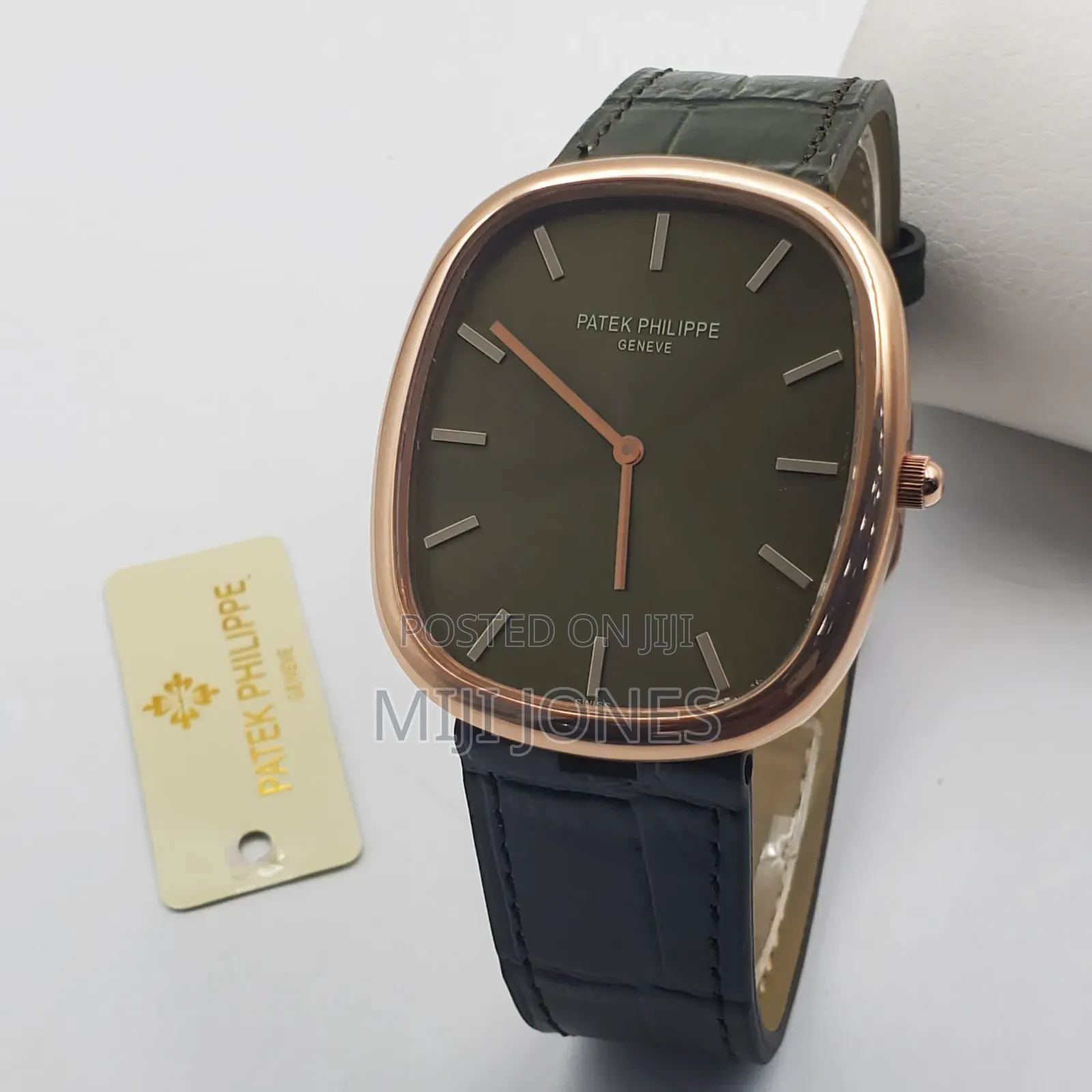 *Patek Philippe Style Men’s Watch – Leather Strap | Quartz Movement*