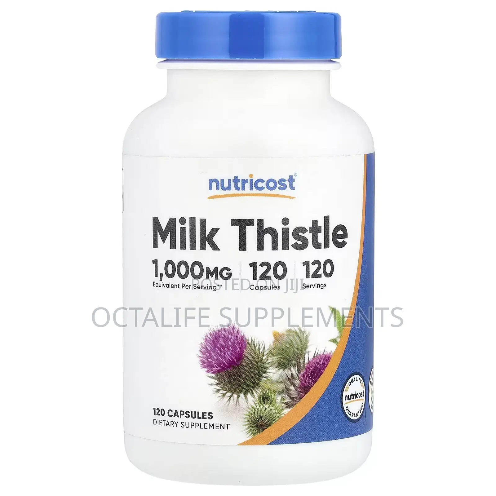 Nutricost, Milk Thistle, 1,000 Mg, 120 Capsules