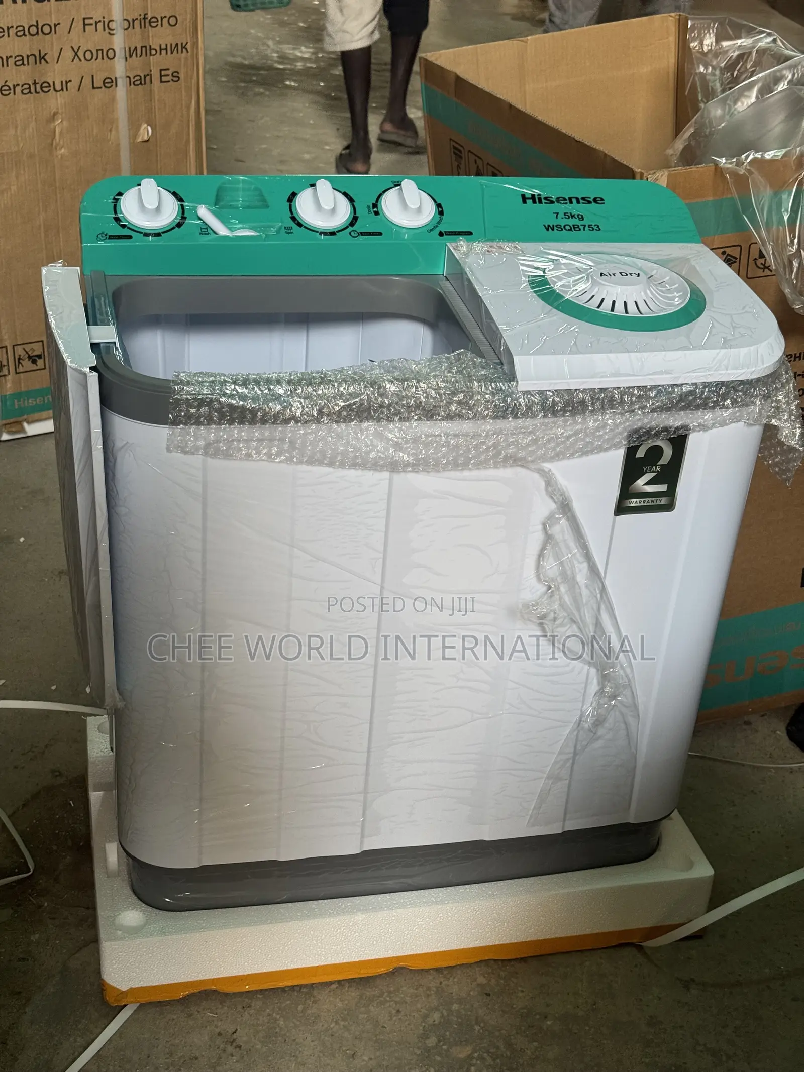 Original Hisense 7.5kg Twin Tub / Manual Washing Machine