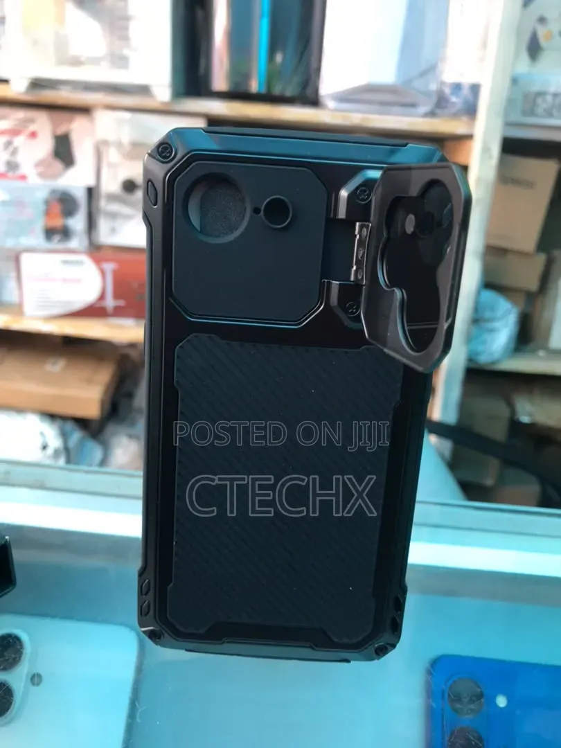 iPhone 17/16 Heavy Duty Military-Grade Shockproof Case With 9H Screen