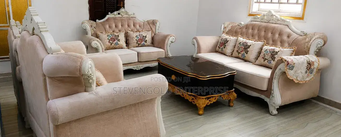 Elegant Classic Royal Sofa Set With Centre Table – Affordable Luxury