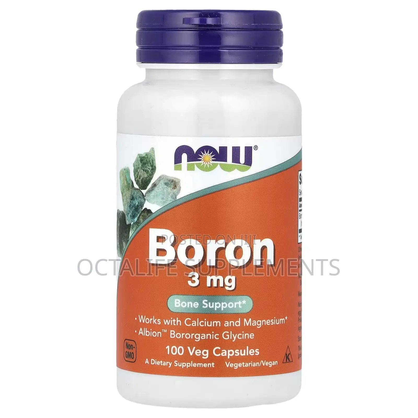 NOW Foods, Boron, 3 Mg, 100 Veg Capsules