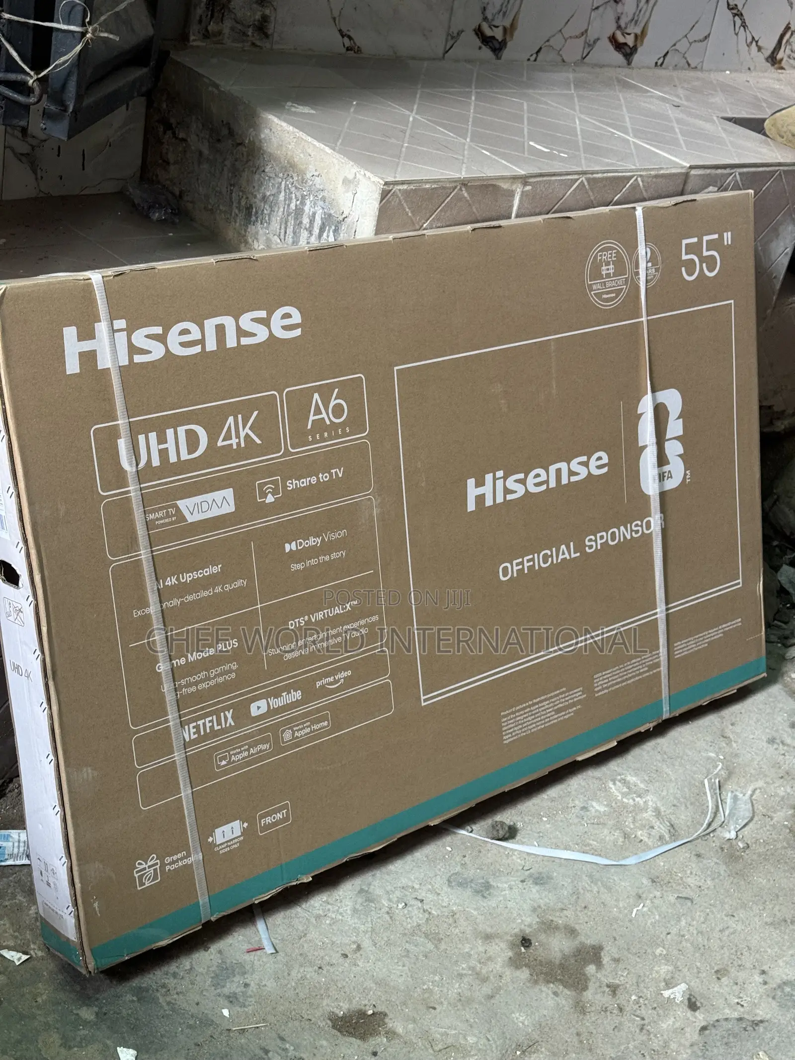 Original Hisense 55 Inch Smart TV –Brand New With Netflix YouTube
