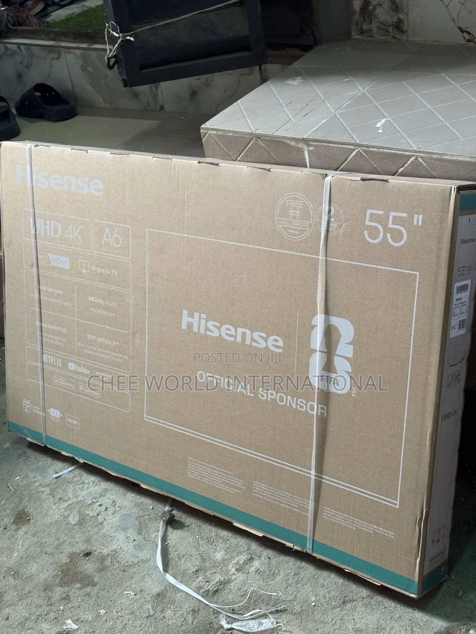 Original Hisense 55 Inch Smart TV –Brand New With Netflix YouTube