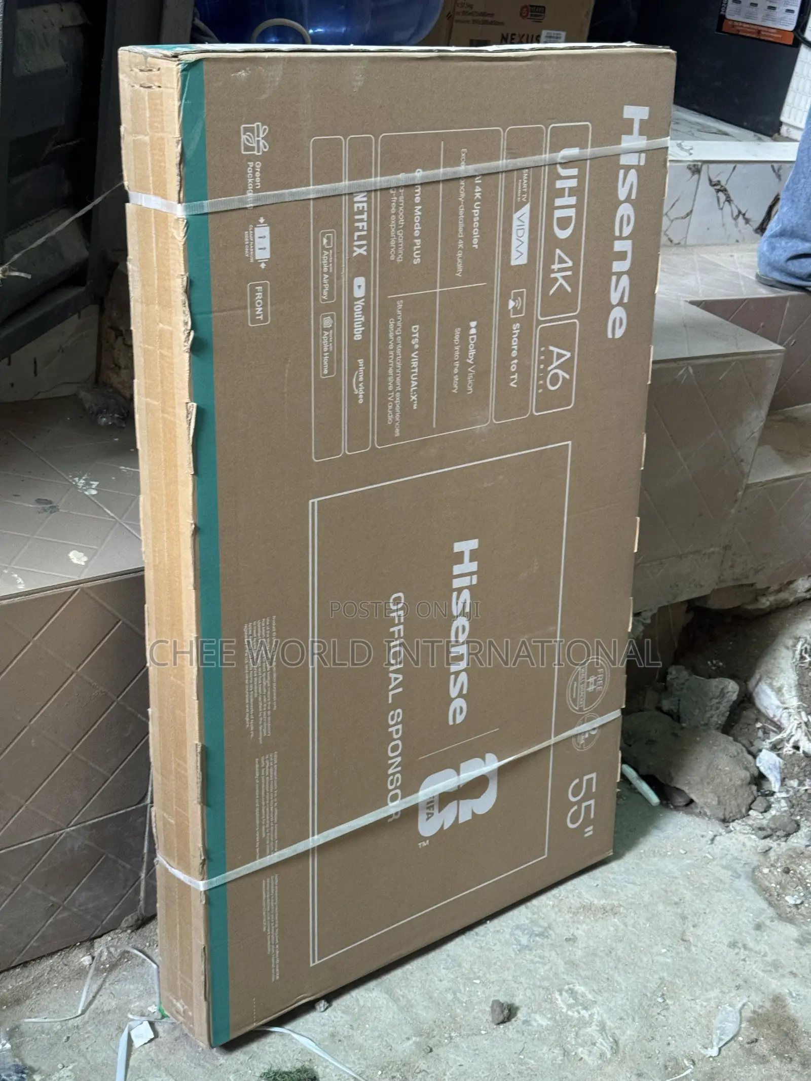 Original Hisense 55 Inch Smart TV –Brand New With Netflix YouTube