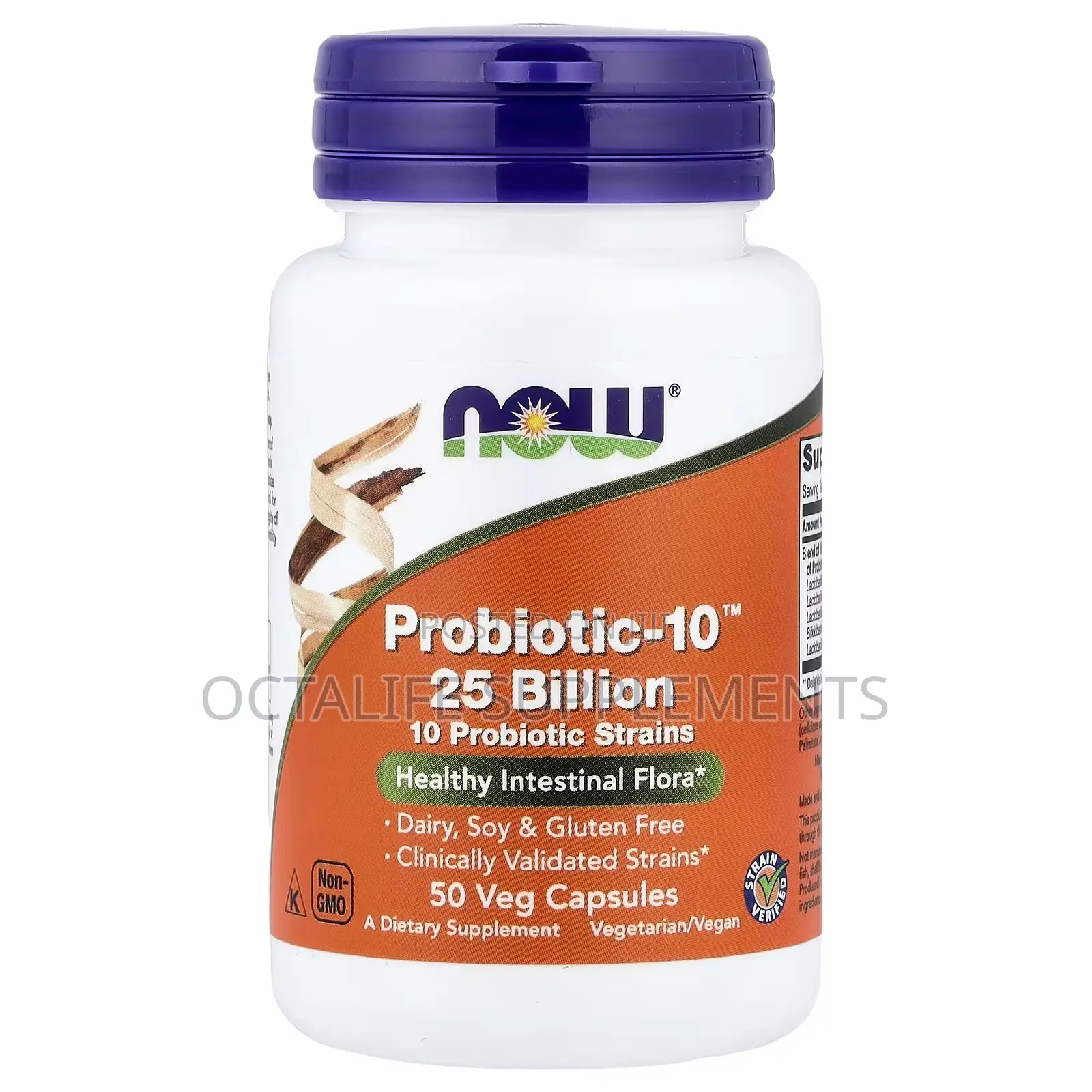 NOW Foods, Probiotic-10 25 Billion, 50 Veg Capsules