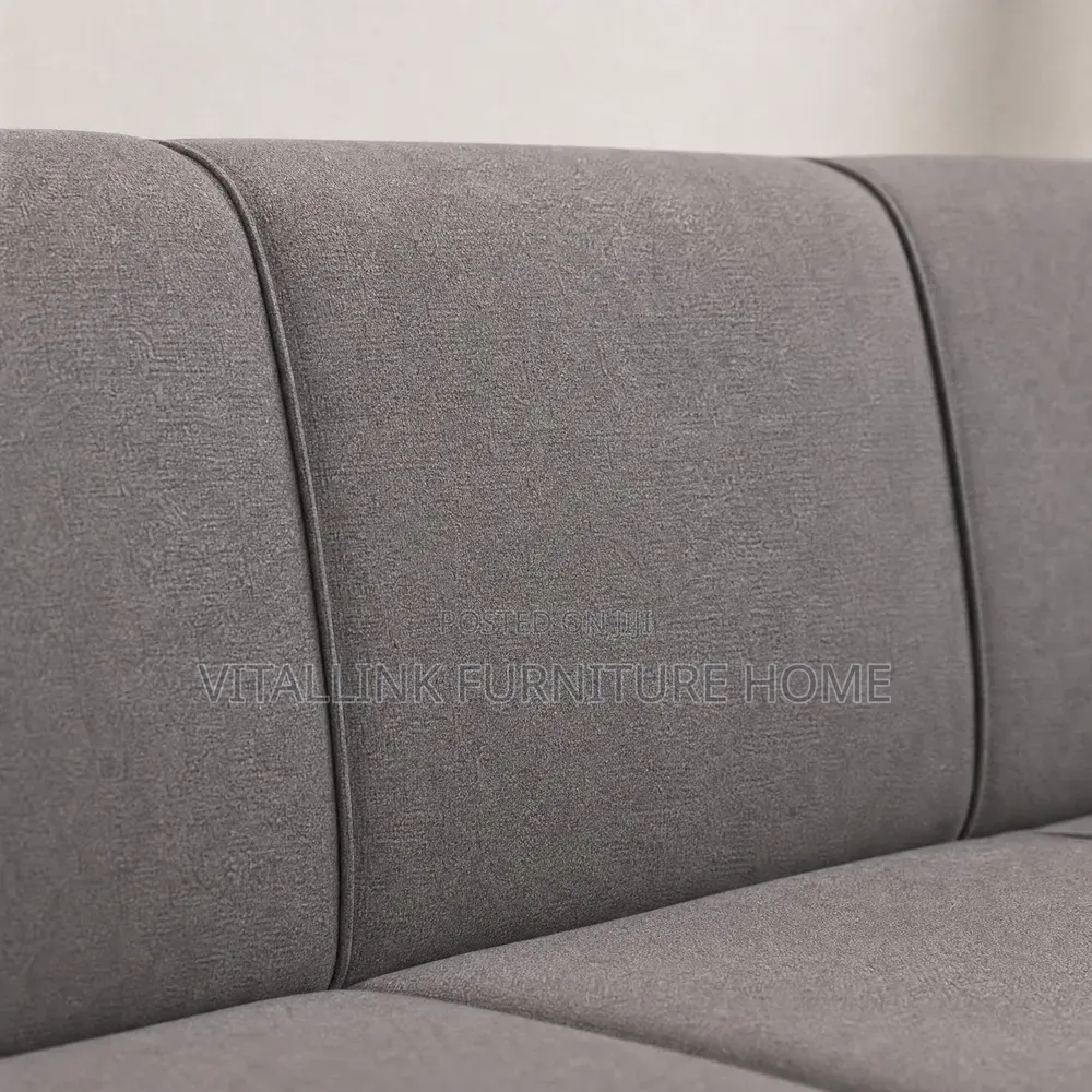Modern Grey L-Shape Sectional Sofa