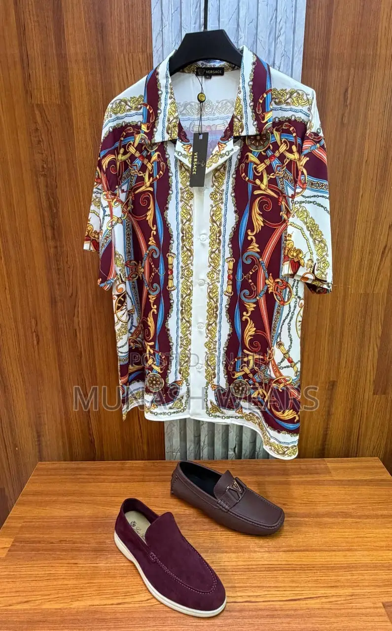 Original Versace Silk Shirt L-4xl