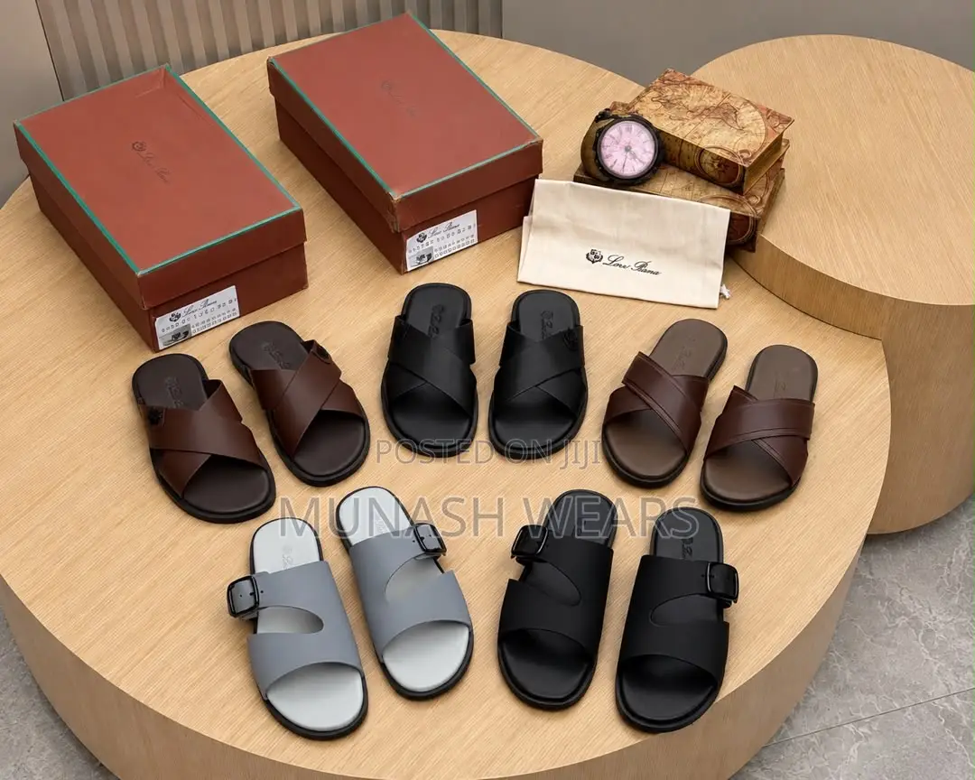 Loro Piani Leather Slipers Available in Colors 40-46