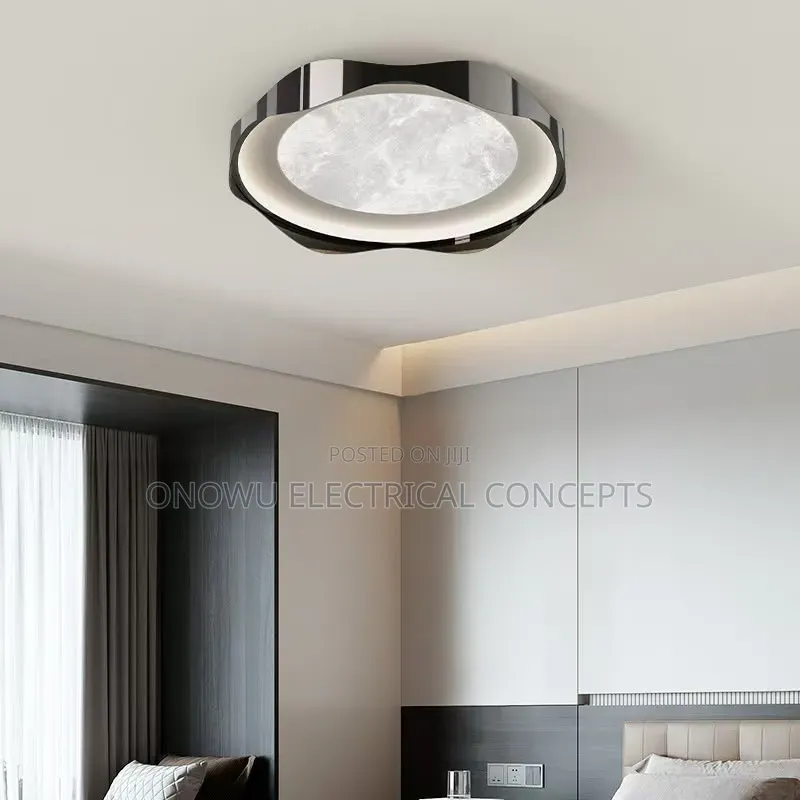 Sculpted Irregular Wave Edge Remote Control LED Ceiling Light