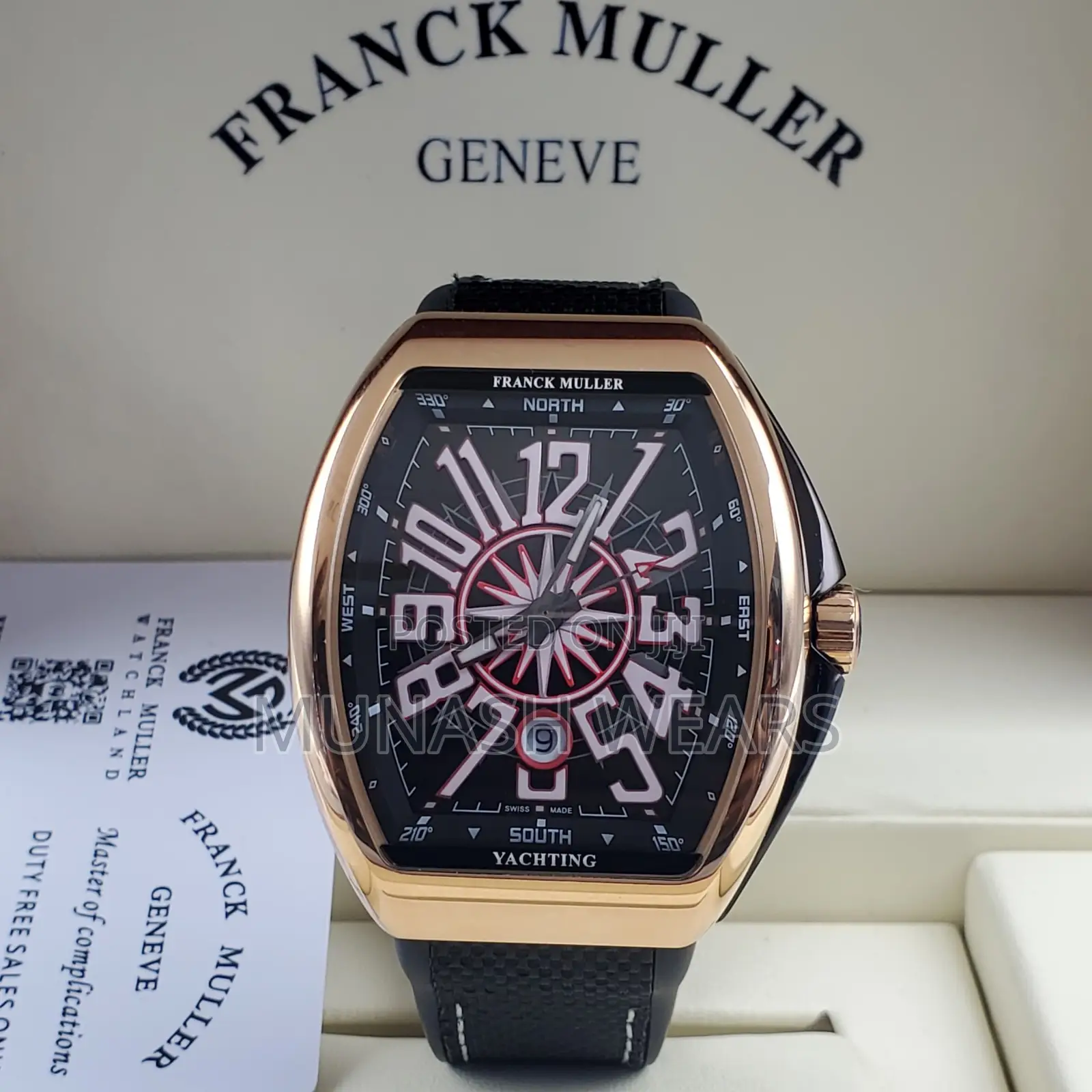 Frank Muller Geneve Leather Strap Wristwatch
