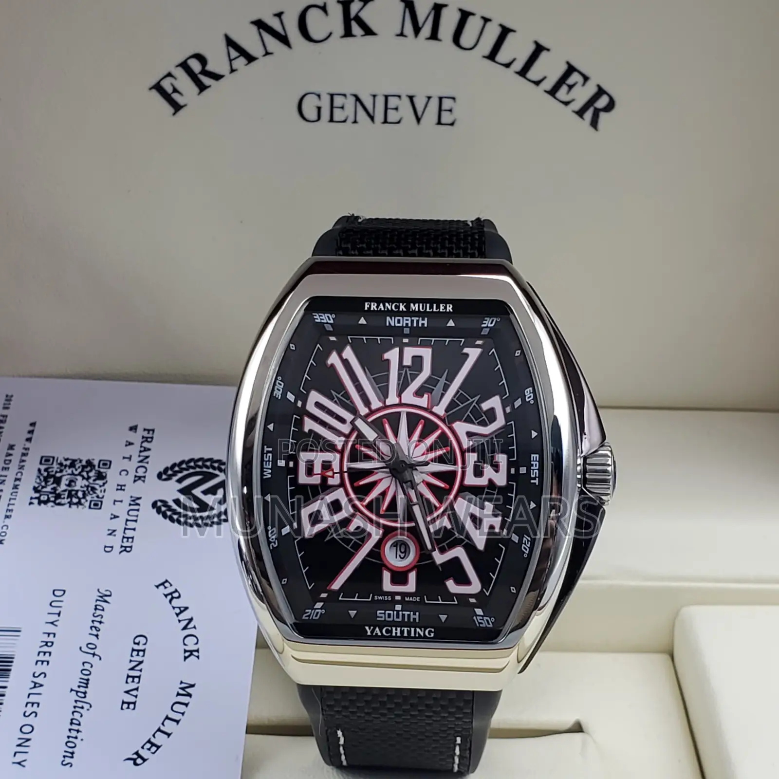 Frank Muller Geneve Leather Strap Wristwatch