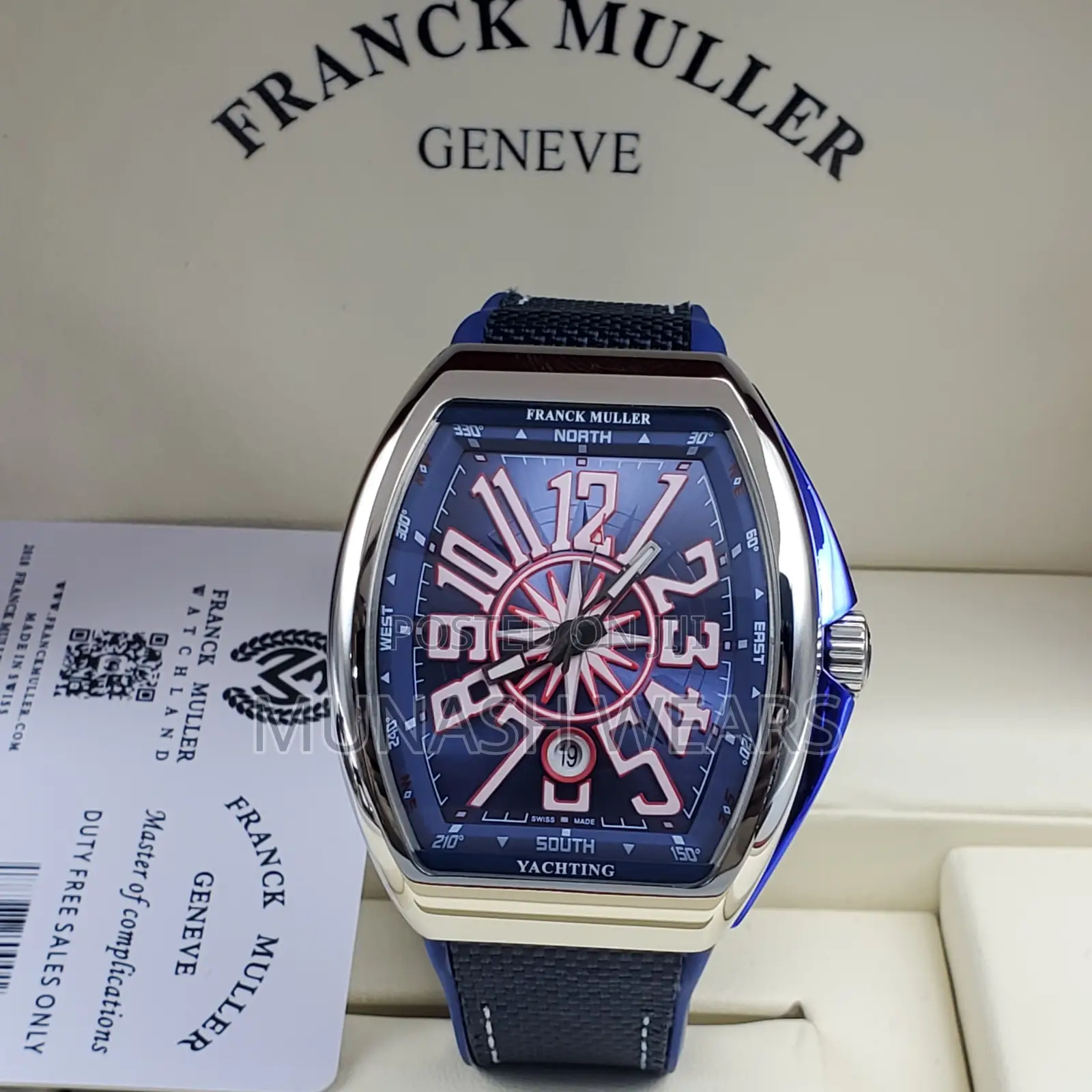 Frank Muller Geneve Leather Strap Wristwatch
